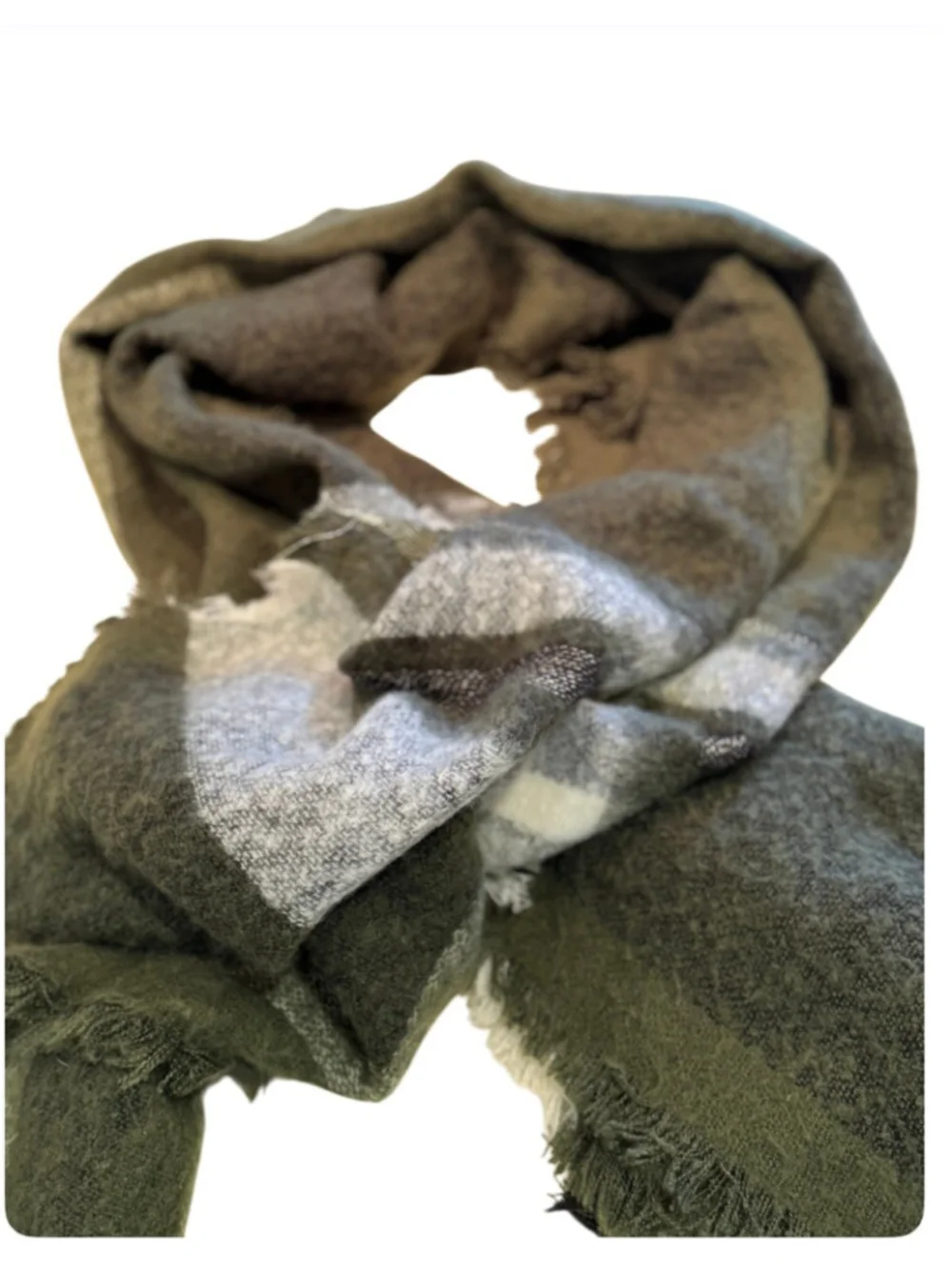 Cozy Chic Fringed Plaid Blanket Scarf – Soft & Stylish! ✨